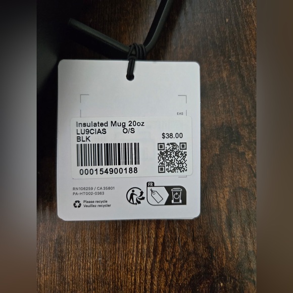 Lululemon Black Insulated Travel Mug - Picture 3 of 3